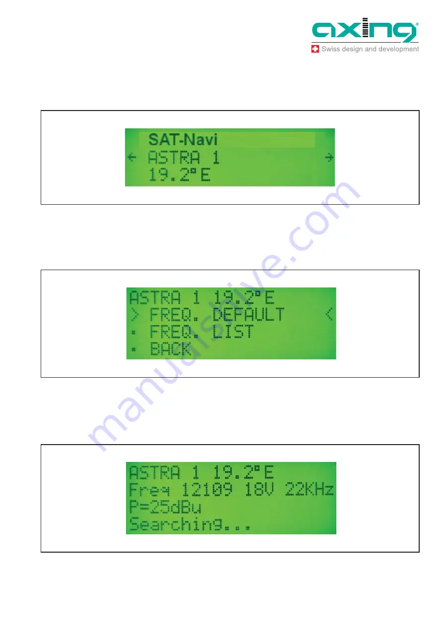 axing SAT-Navi Скачать руководство пользователя страница 9