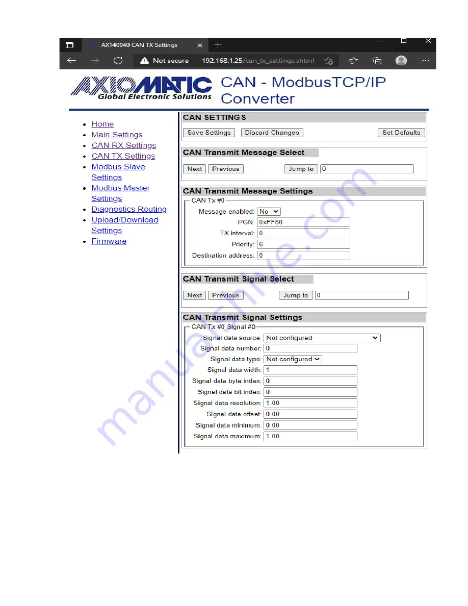 AXIOMATIC AX140940 User Manual Download Page 17