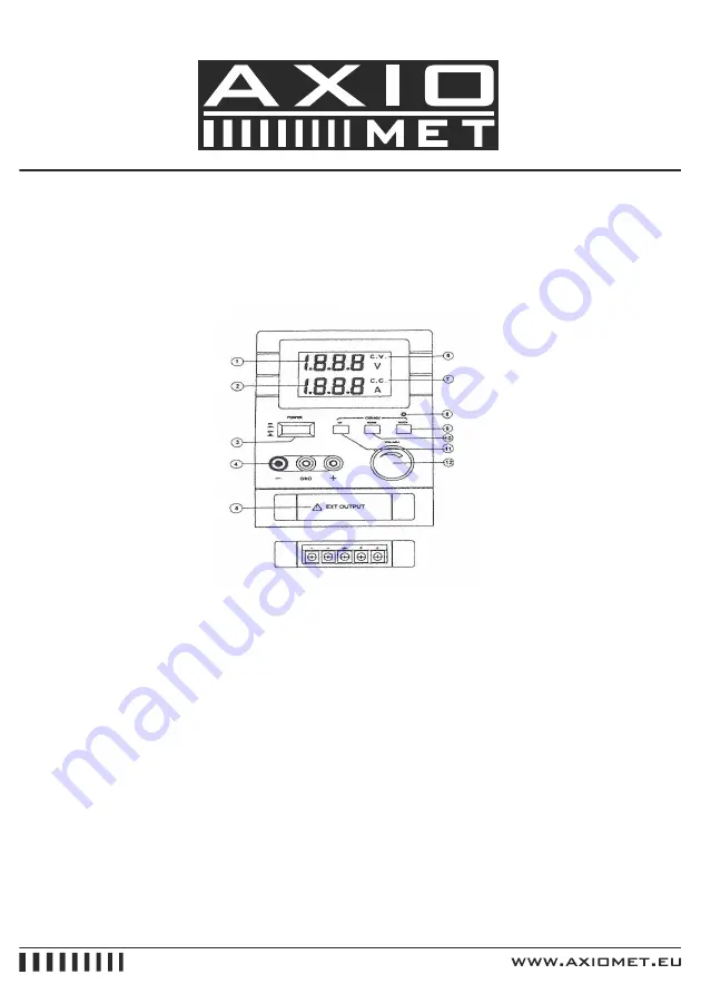 AXIOMET AX-3005DBL Instruction Manual Download Page 4