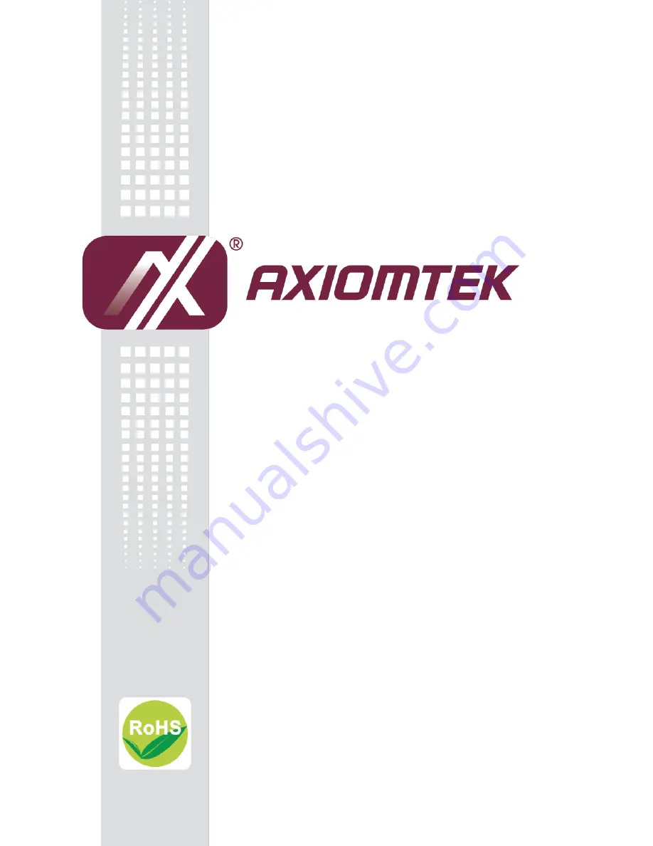 AXIOMTEK FDK191-832 Скачать руководство пользователя страница 1