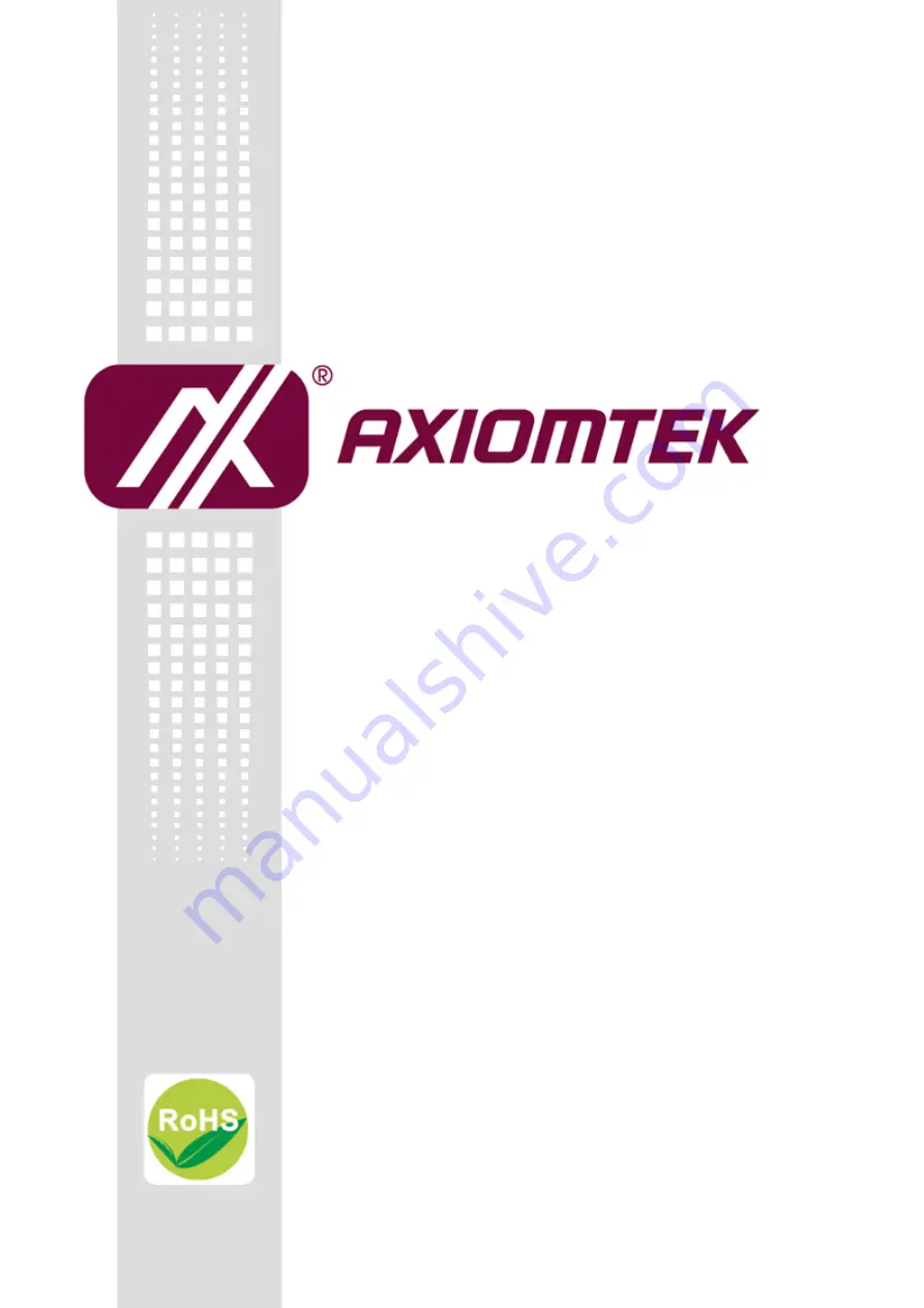 AXIOMTEK OPS500-520-H Series Скачать руководство пользователя страница 1