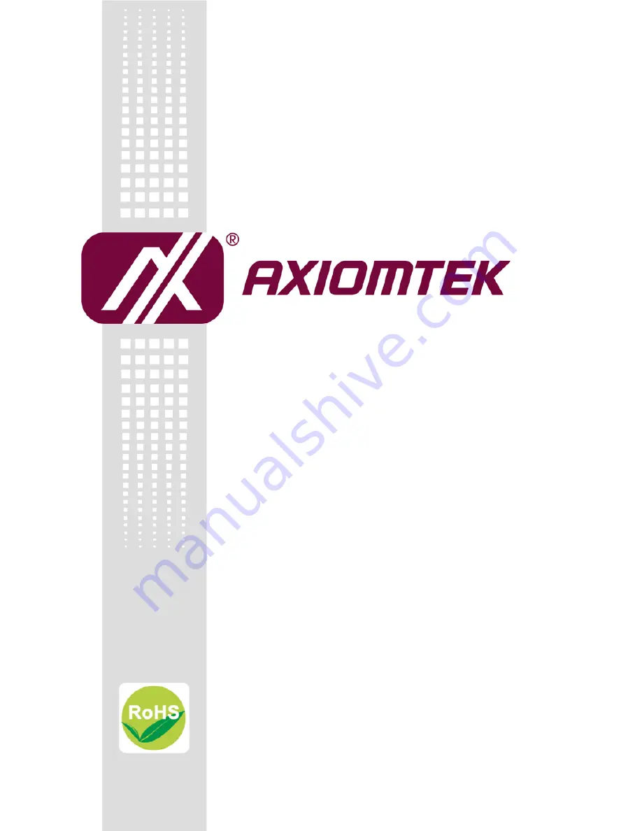 AXIOMTEK SDM300S User Manual Download Page 1