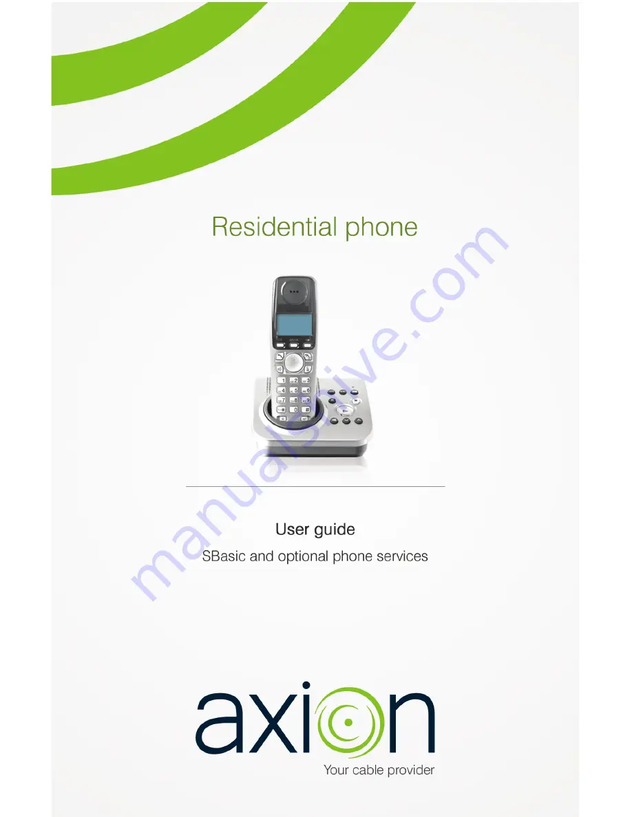 Axion Residential phone User Manual Download Page 1