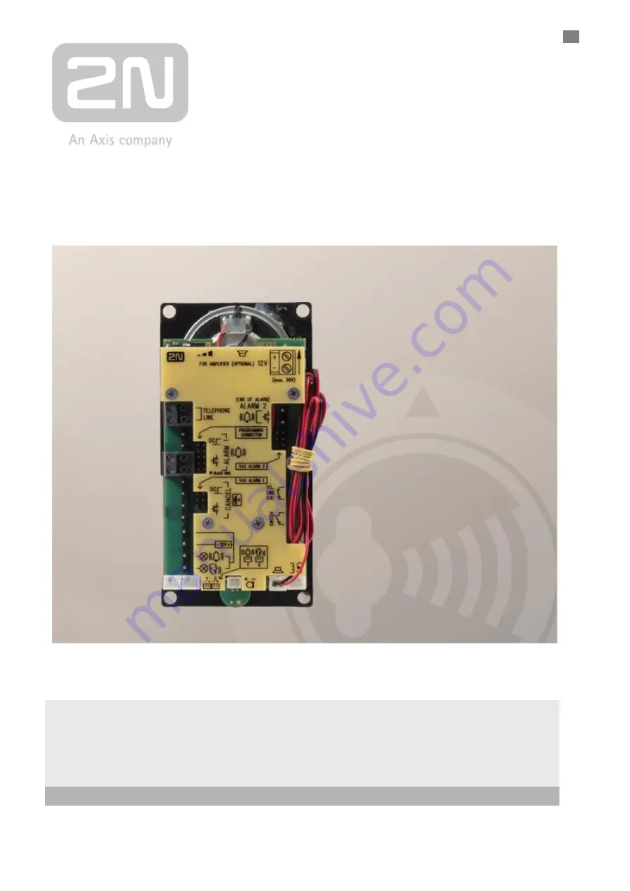 Axis 2N Lift1 Brief Manual Download Page 1