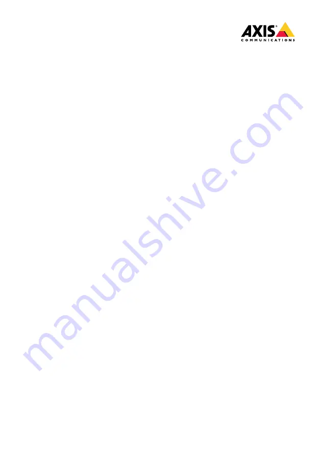 Axis T91B57 Installation Manual Download Page 1