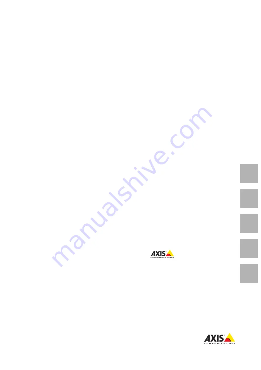 Axis T94D02S Installation Manual Download Page 1