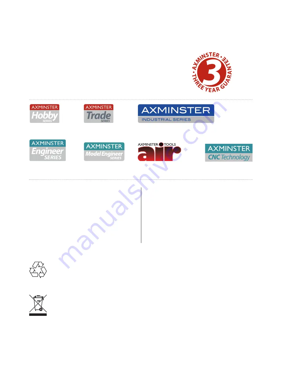 Axminster 102266 Скачать руководство пользователя страница 32