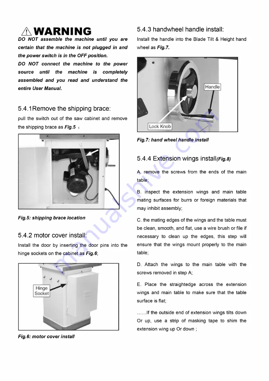 Axminster 107646 Original Instructions Manual Download Page 11