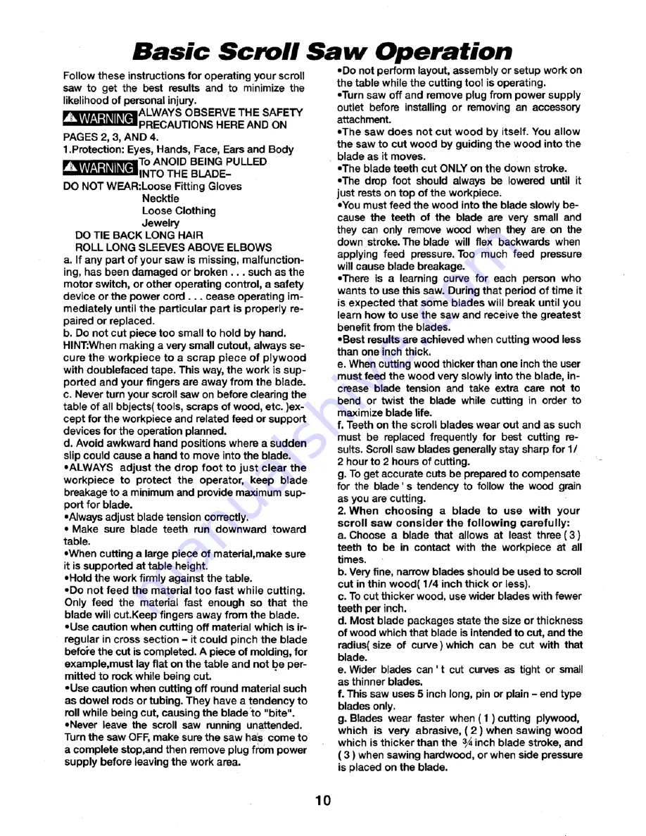 Axminster AWVFS User Manual Download Page 10