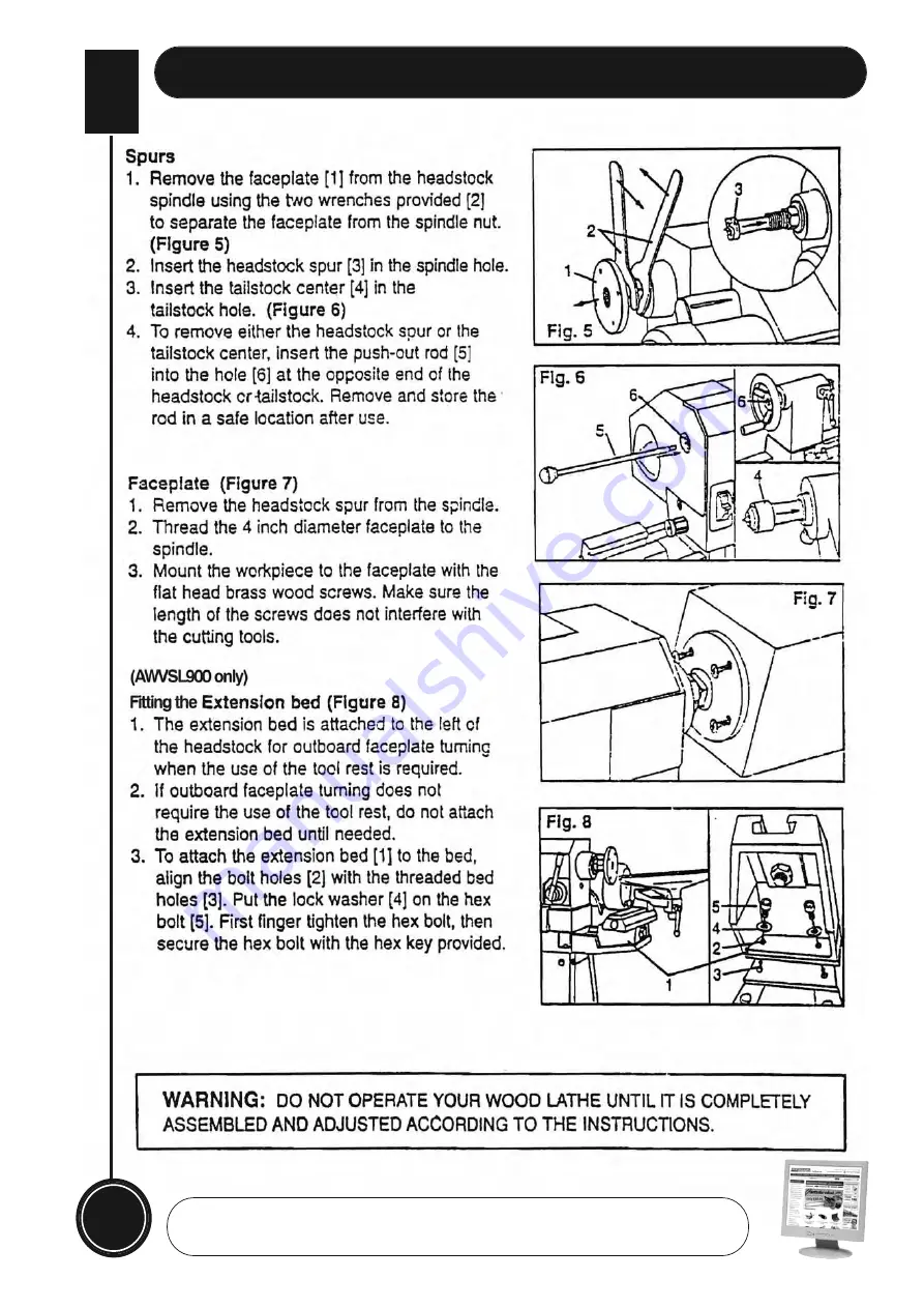 Axminster AWVSL100 Manual Download Page 12