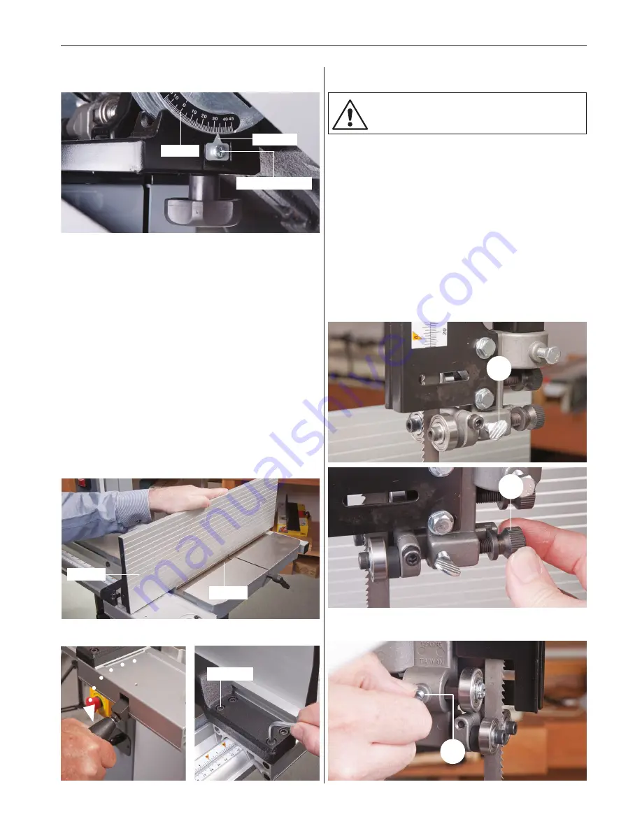 Axminster SBW-350 Instruction Manual Download Page 23