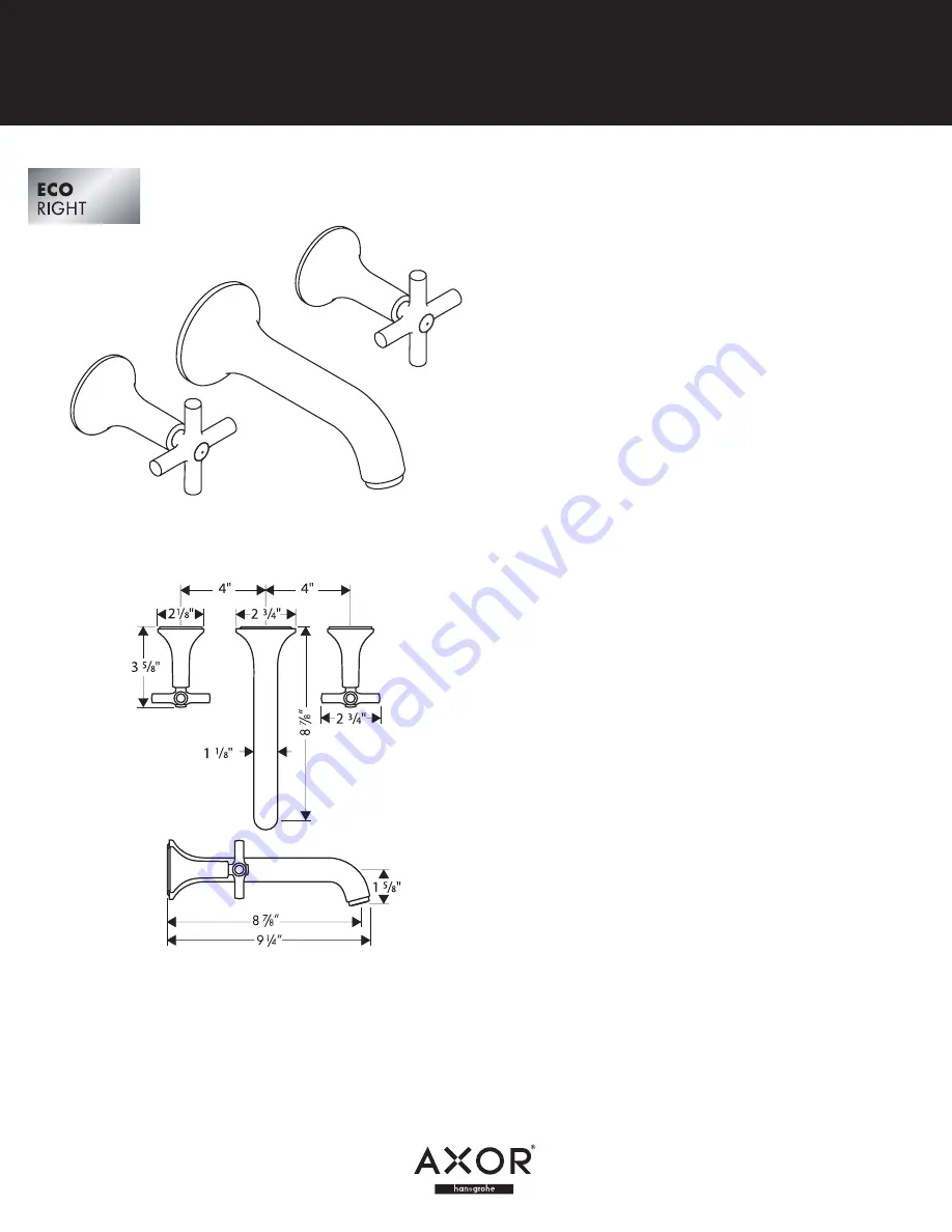 Axor Brushed Nickel 37146821 Скачать руководство пользователя страница 1