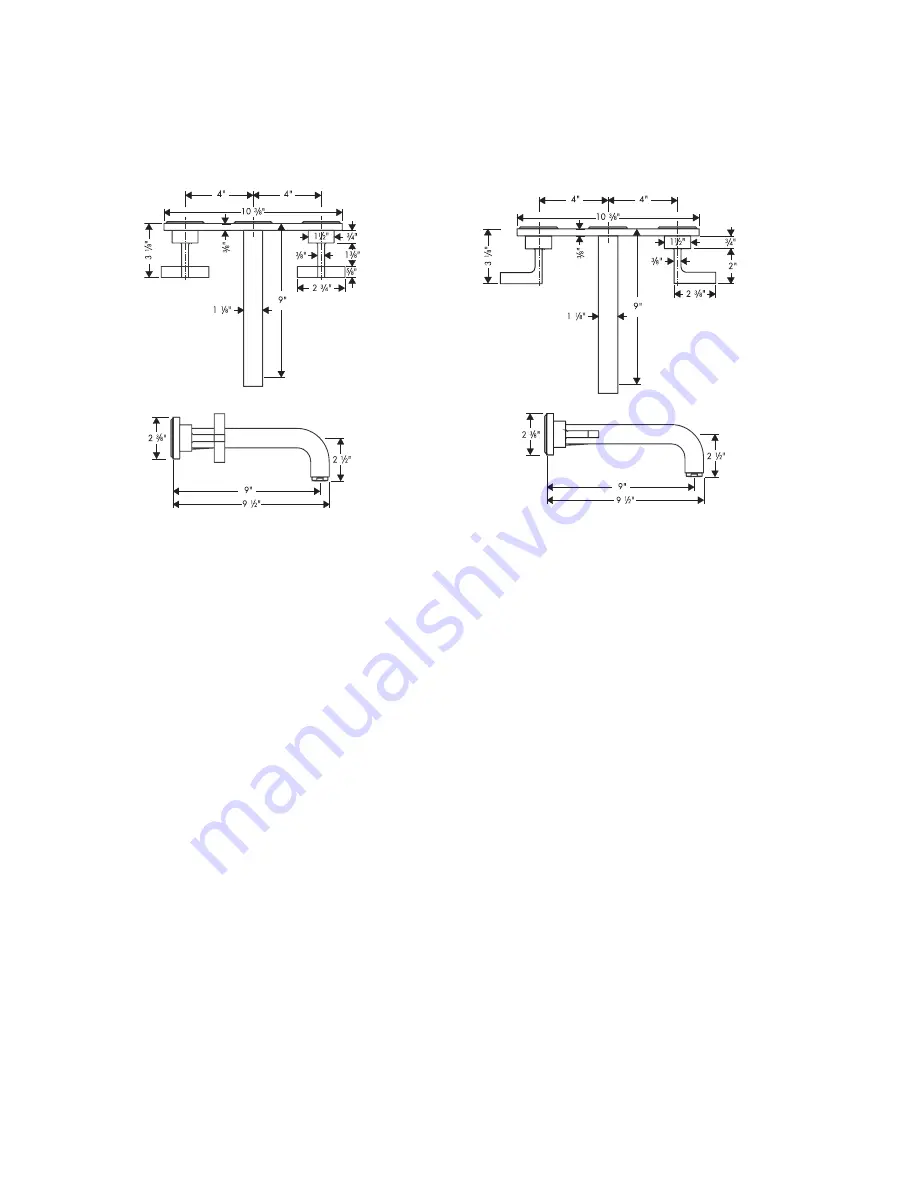 Axor Citterio 39144XX1 Installation Manual Download Page 2