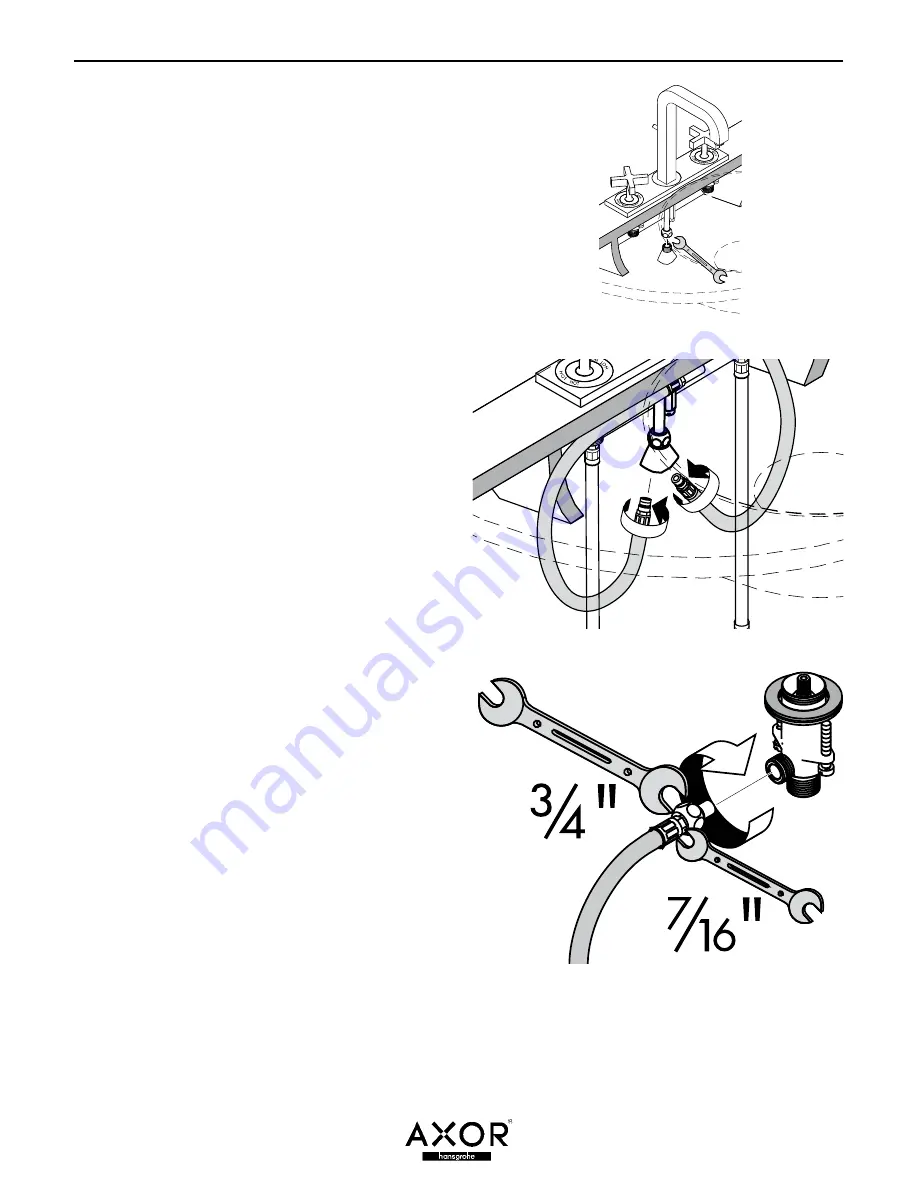 Axor Citterio 39154XX1 Installation Instructions Manual Download Page 4