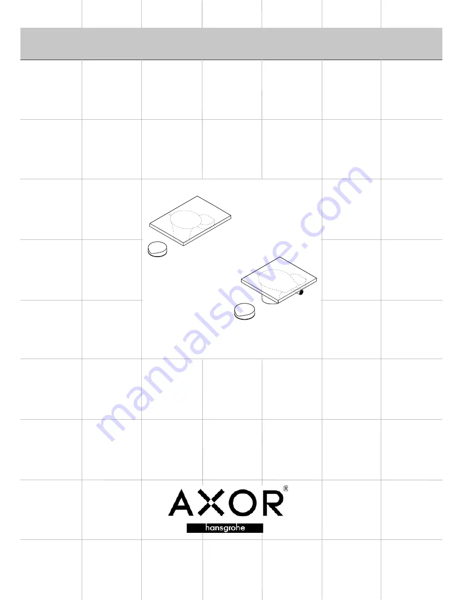 Axor Massaud 18013001 Installation Instructions Manual Download Page 1