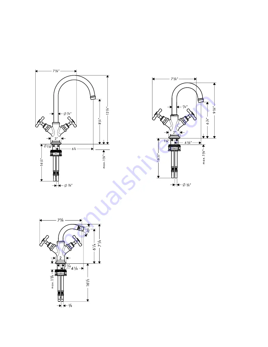 Axor Montreux 16520XX1 Installation Instructions Manual Download Page 2