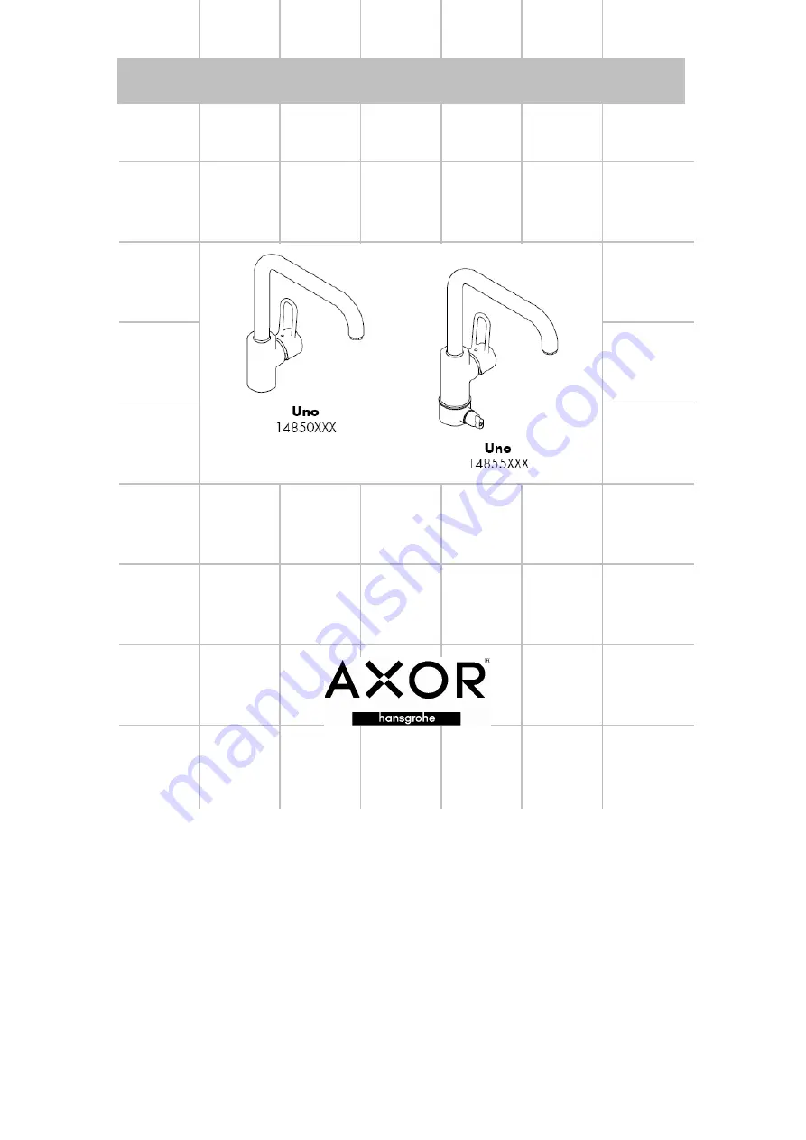 Axor Uno 14850 Series Assembly Instructions Manual Download Page 185