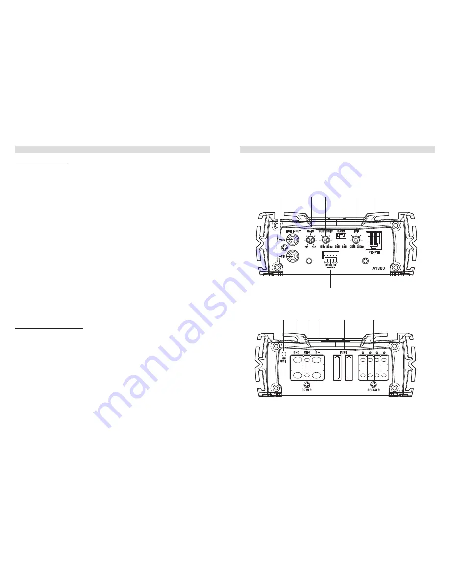 AXTON A1300 Installation & Operation Manual Download Page 14