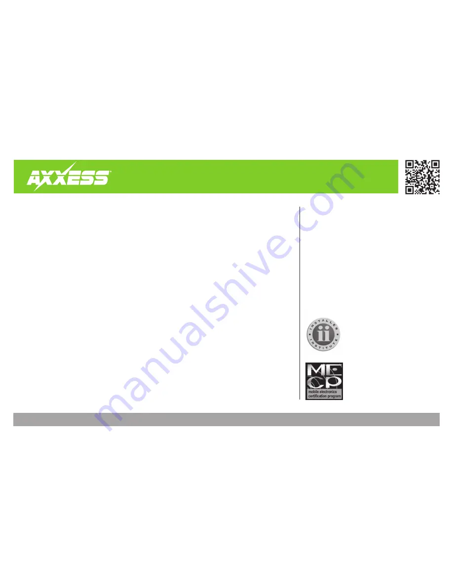 Axxess AX-ADDCAM Installation Instructions Manual Download Page 8