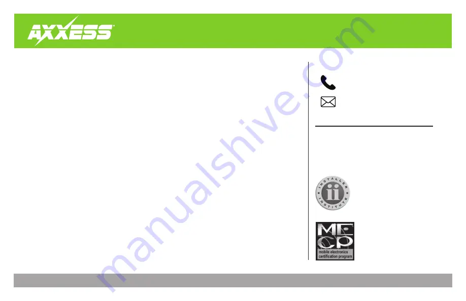 Axxess AXDSPX-MZ1 Installation Instructions Manual Download Page 16