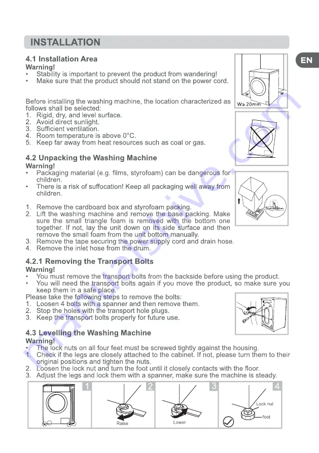 AYA ALFS8514NE User Manual Download Page 45