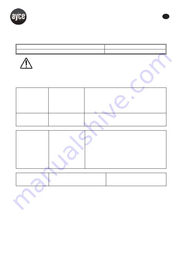 Ayce 1330985 Operator'S Manual Download Page 50