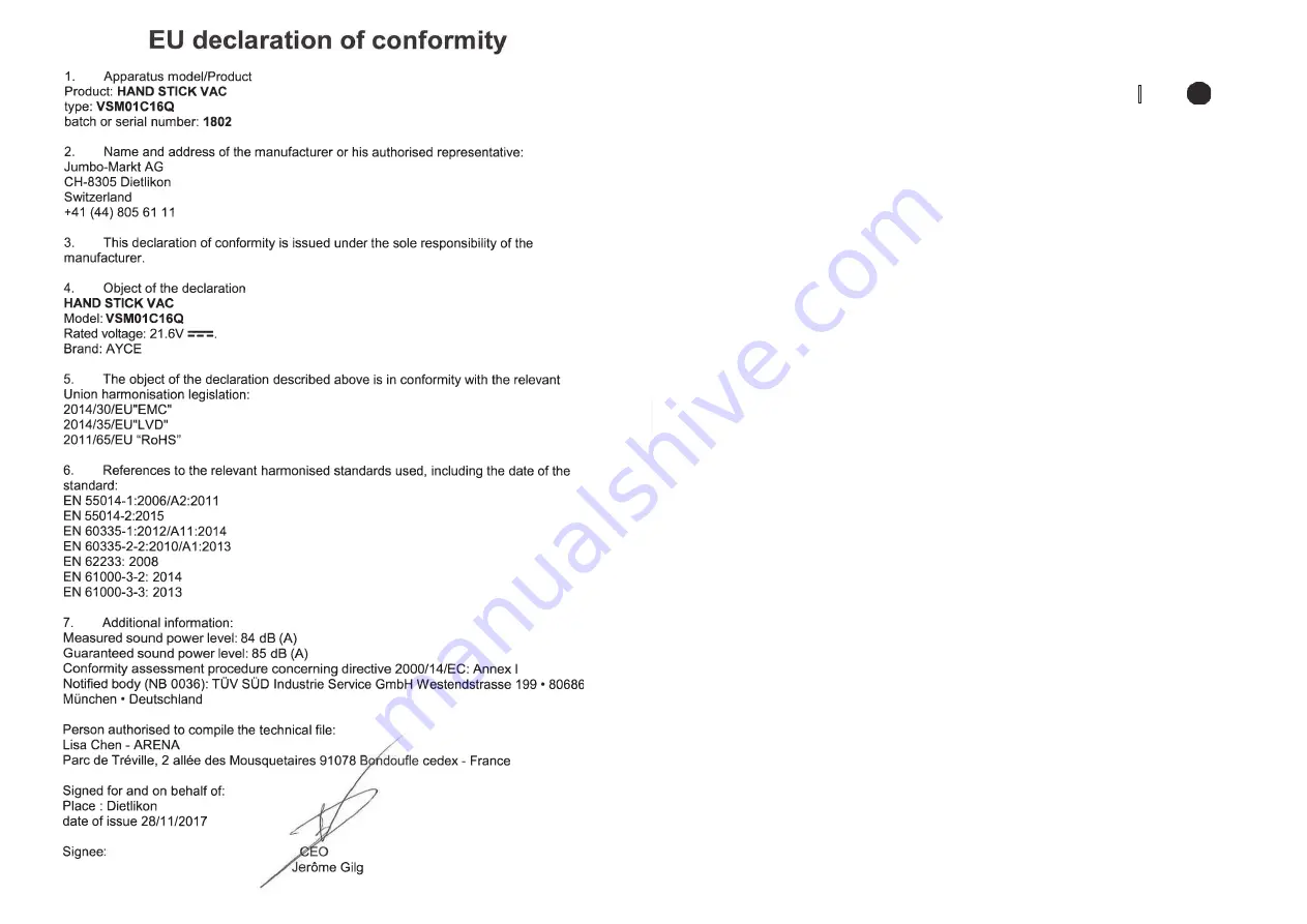 Ayce 7613164522382 Operator'S Manual Download Page 37