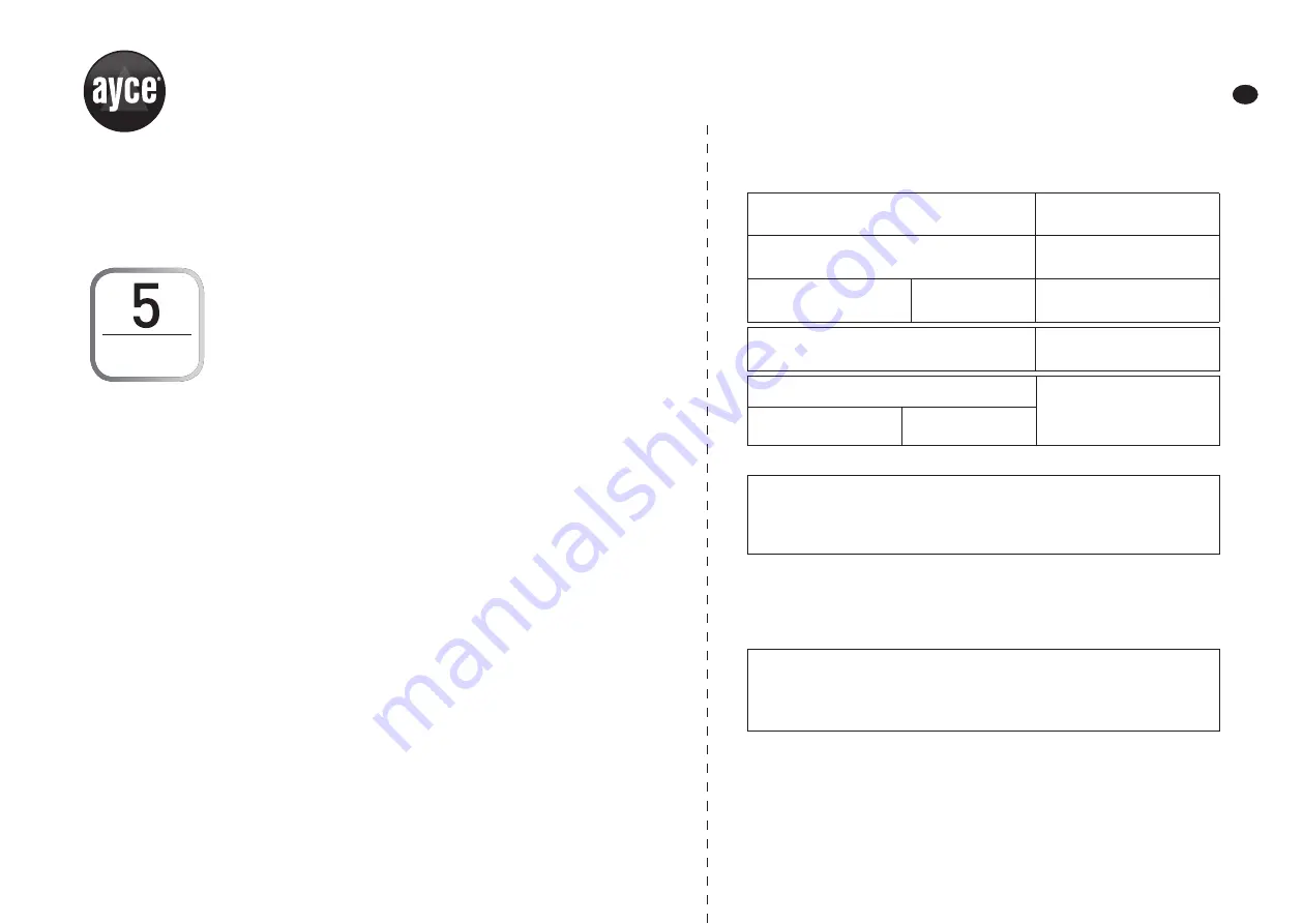 Ayce 7613164540928 Operator'S Manual Download Page 10