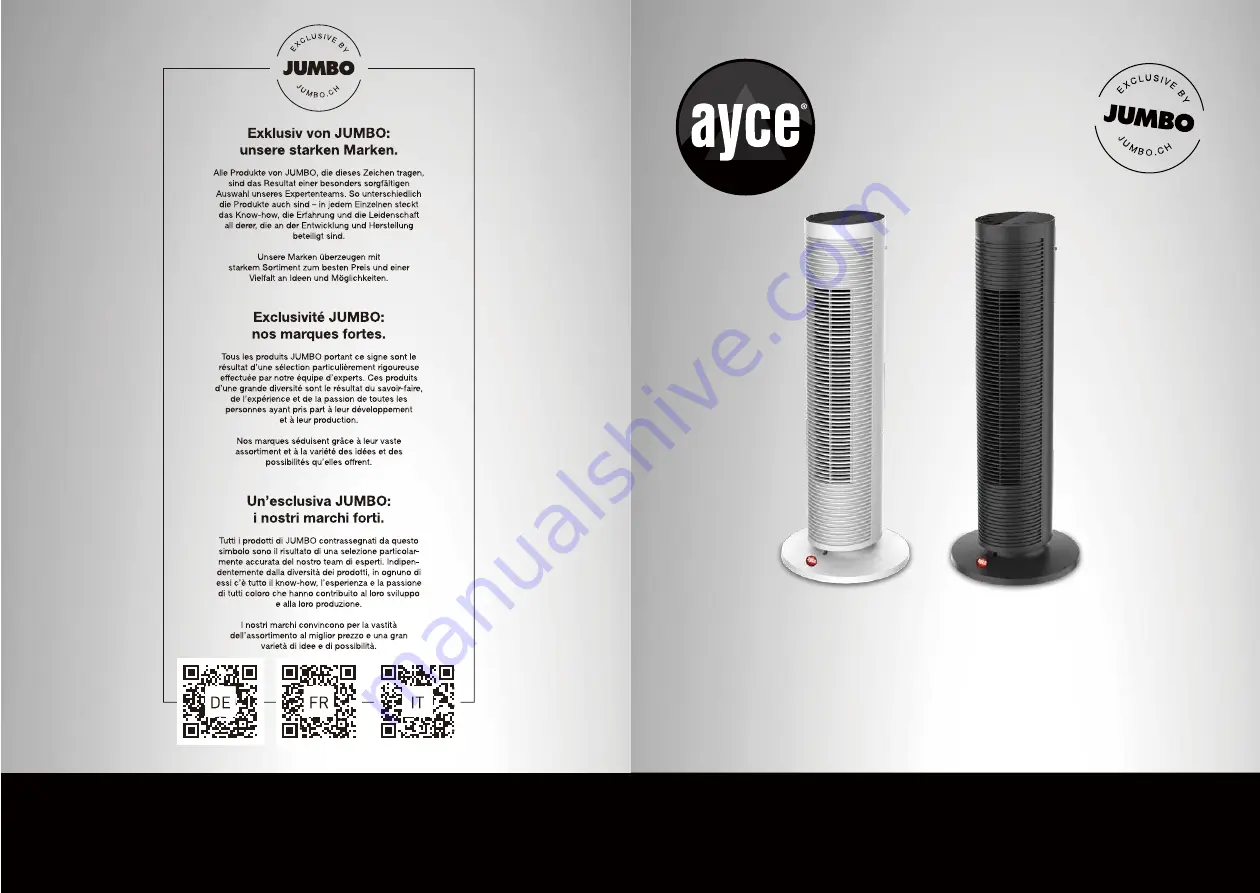 Ayce 7613164565679 Original Instructions Manual Download Page 1