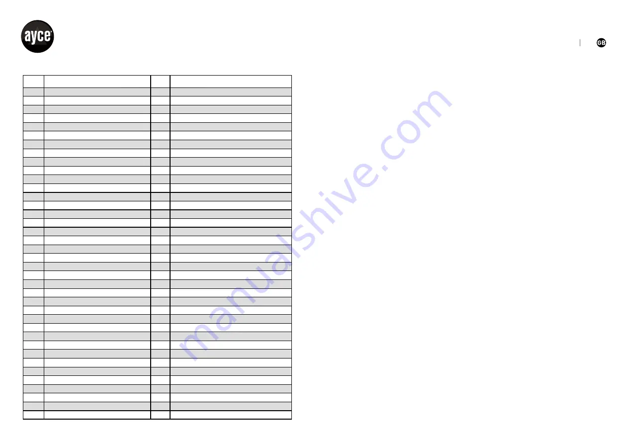 Ayce A0012 Original Instructions Manual Download Page 45