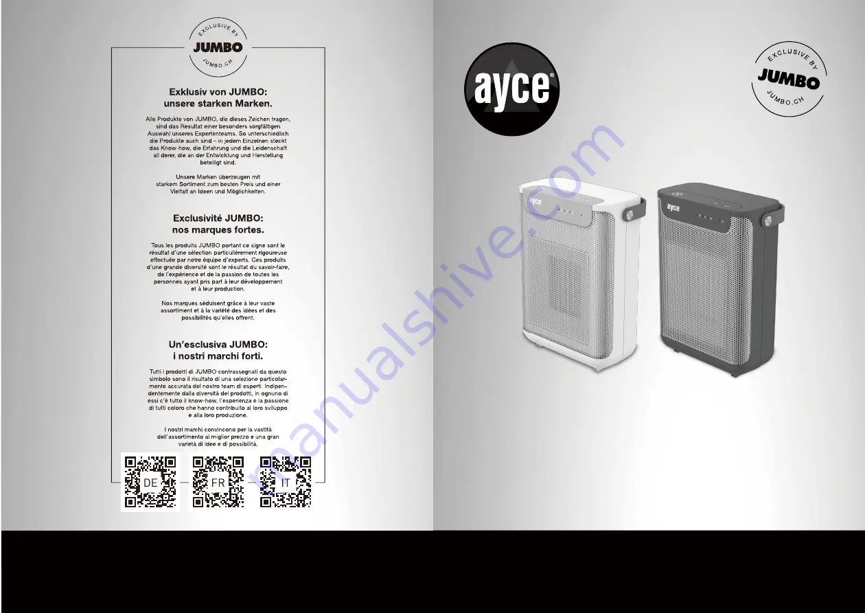 Ayce DF-HT5E02PC1 Original Instructions Manual Download Page 1