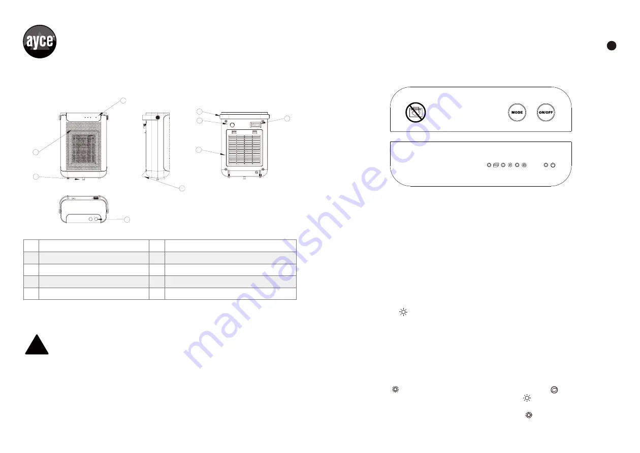 Ayce DF-HT5E02PC1 Original Instructions Manual Download Page 16