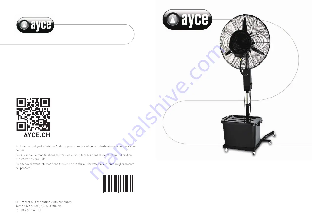 Ayce HW-26MC05 Original Instructions Manual Download Page 1