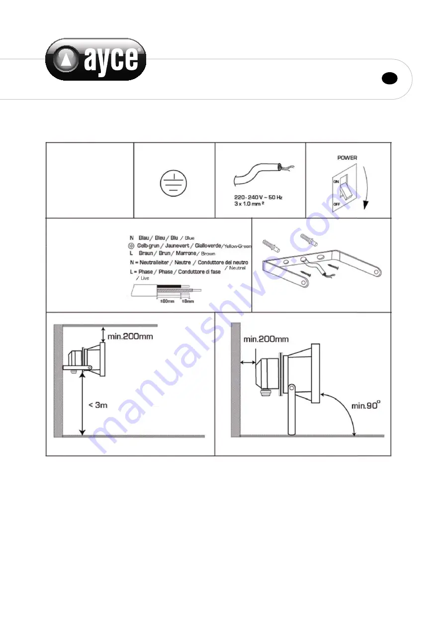 Ayce JFX03-P1W30A1 Original Instruction Manual Download Page 7