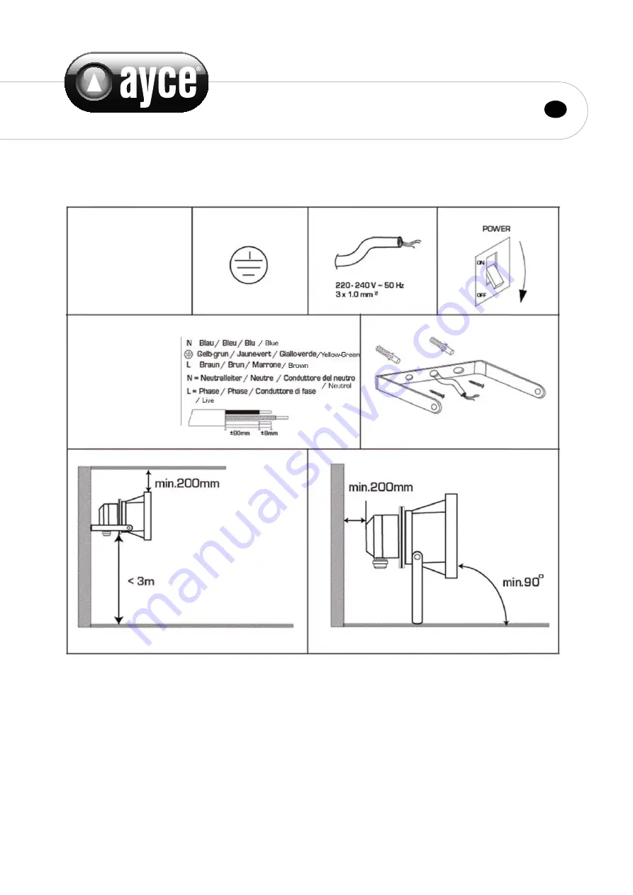 Ayce JFX05-P2W100A1 Original Instruction Manual Download Page 10