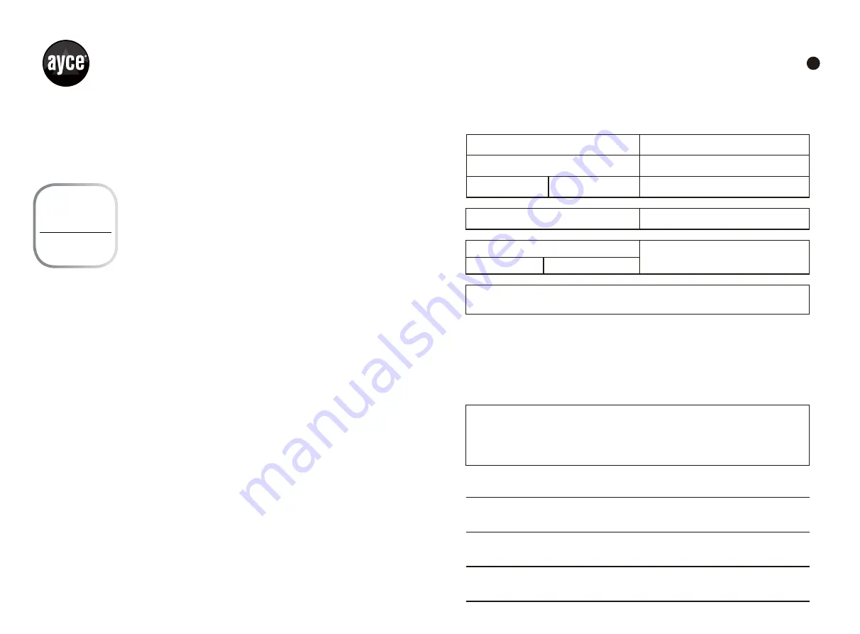 Ayce JHS-A0012 Original Instructions Manual Download Page 22