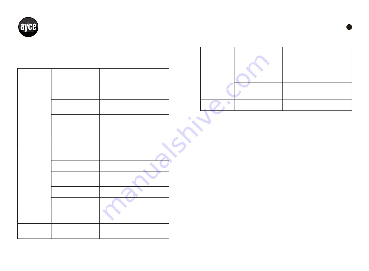 Ayce JHS-A0012 Скачать руководство пользователя страница 42