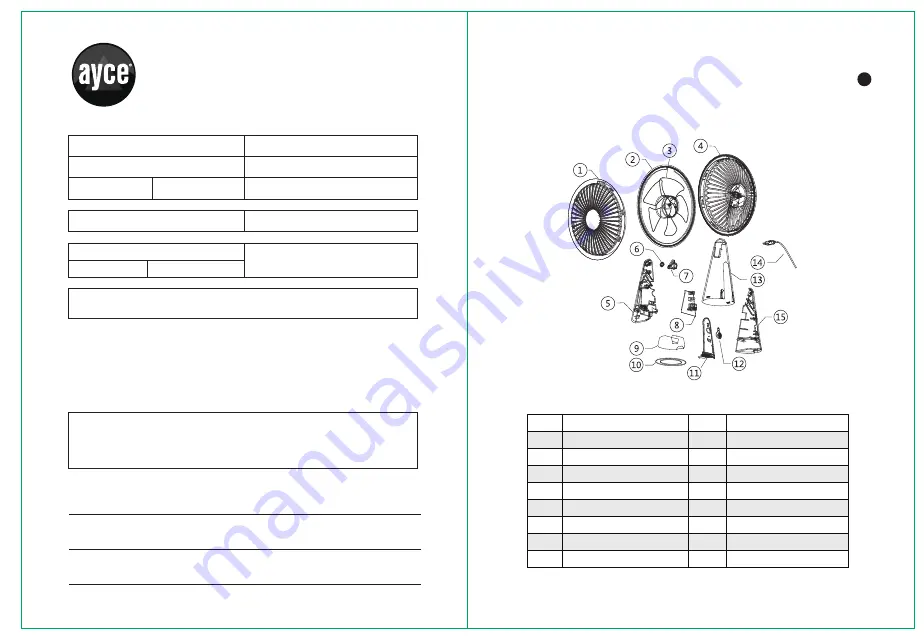 Ayce KW-MF200 Original Instructions Manual Download Page 12