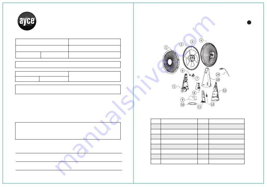 Ayce KW-MF200 Original Instructions Manual Download Page 17