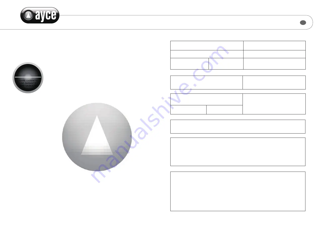 Ayce LIH-10 Original Instructions Manual Download Page 31