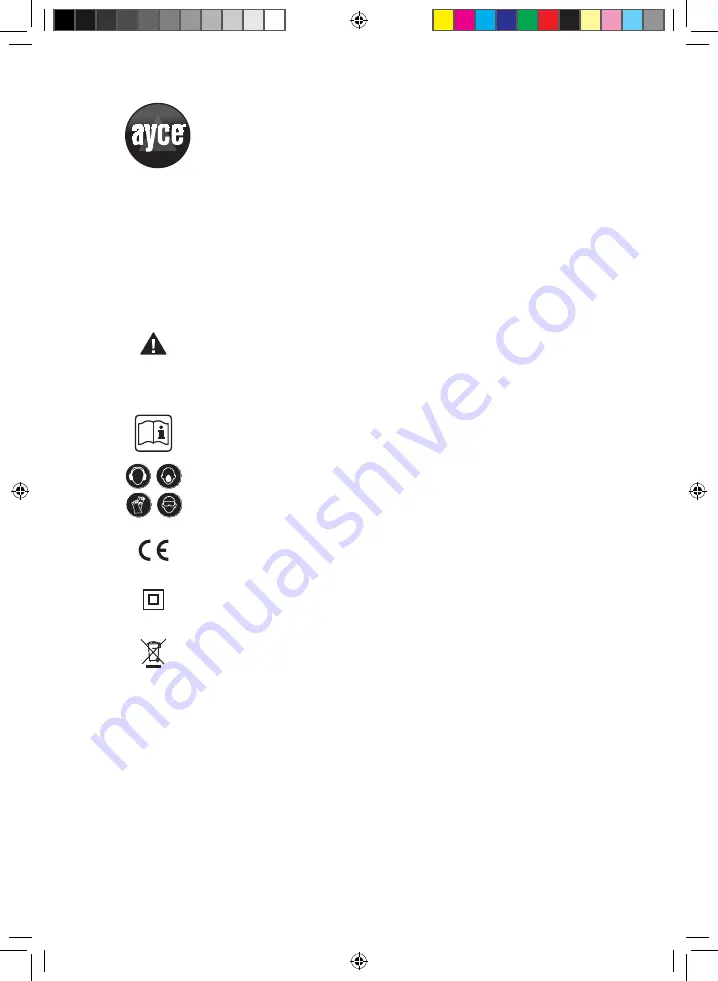 Ayce M1Y-KZ-125 Operator'S Manual Download Page 82