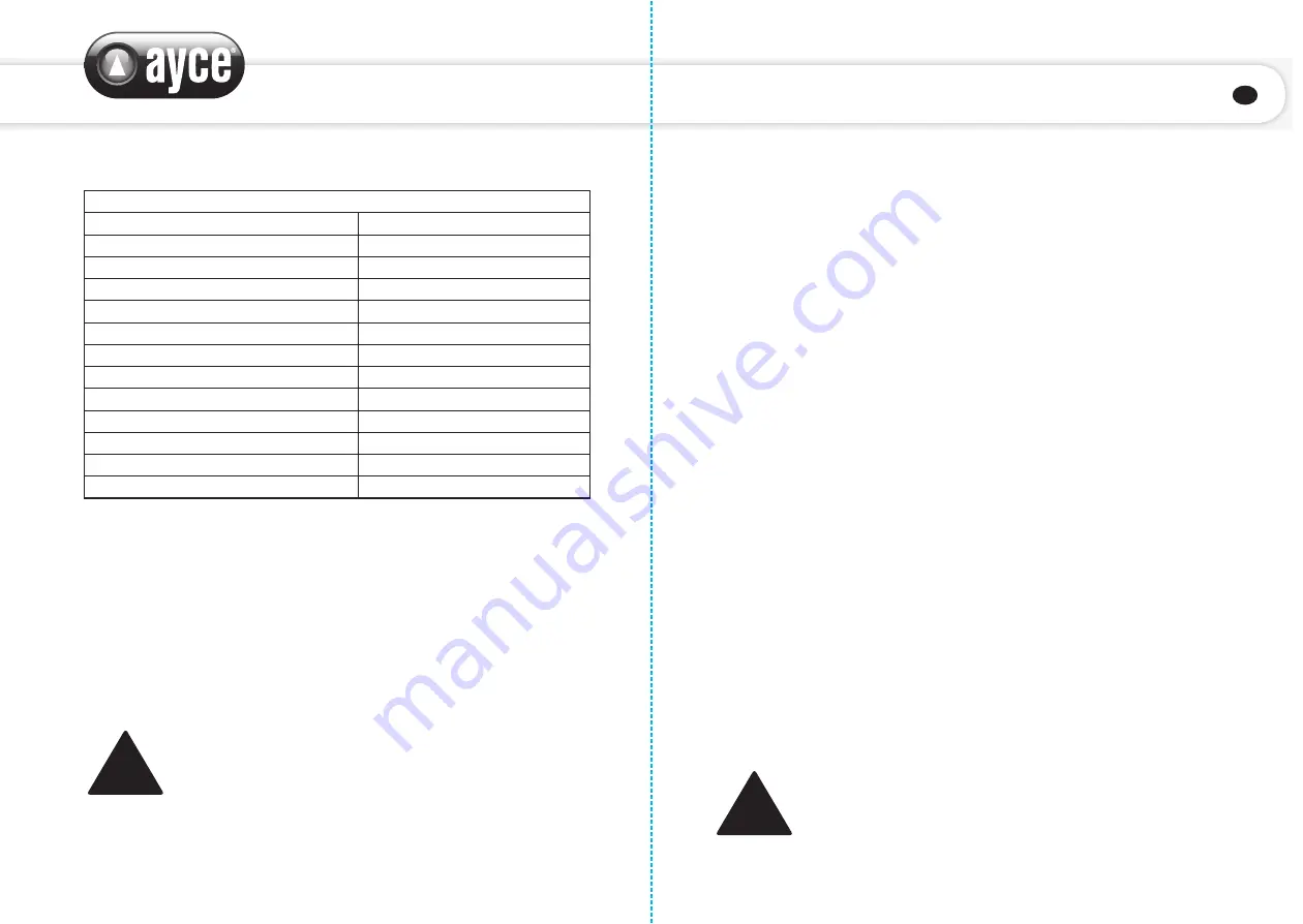 Ayce MJ10250VIIIC Original Instruction Manual Download Page 59