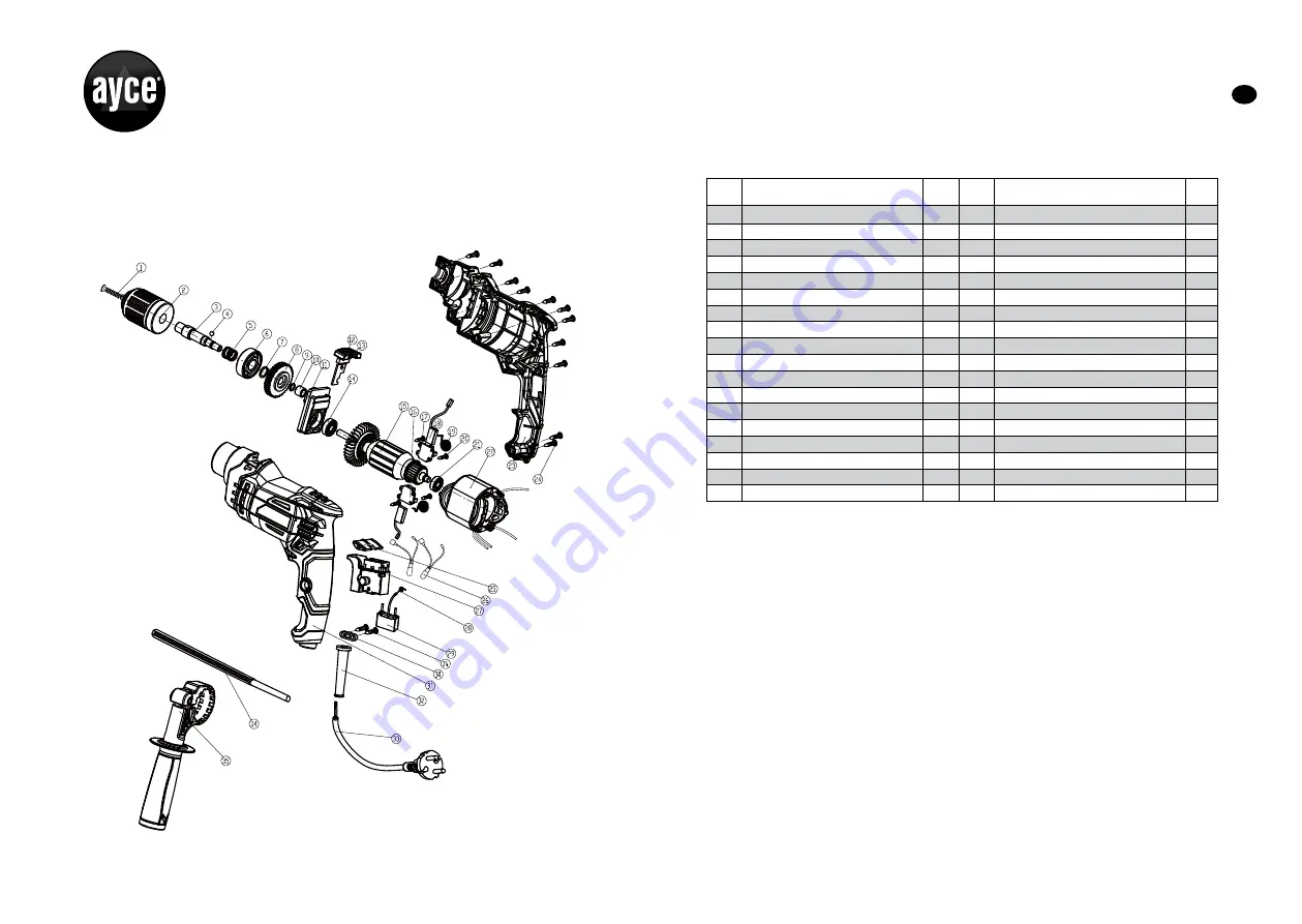 Ayce PC650ID Operator'S Manual Download Page 13