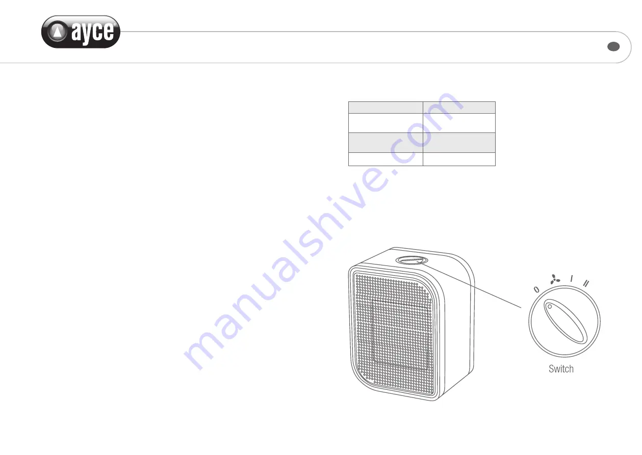 Ayce PTC1201 Manual Download Page 8