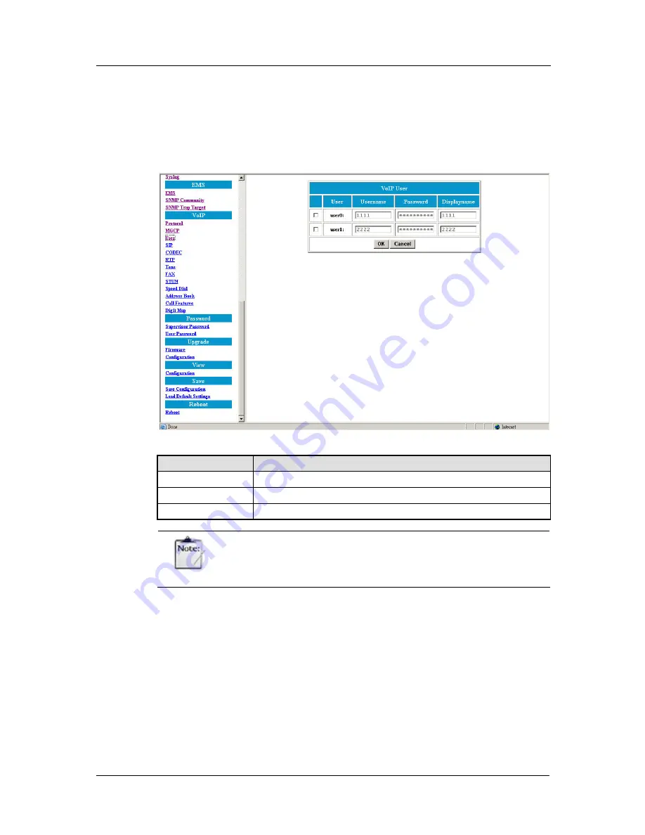 Azatel AzaCall200 Administrator'S Manual Download Page 56