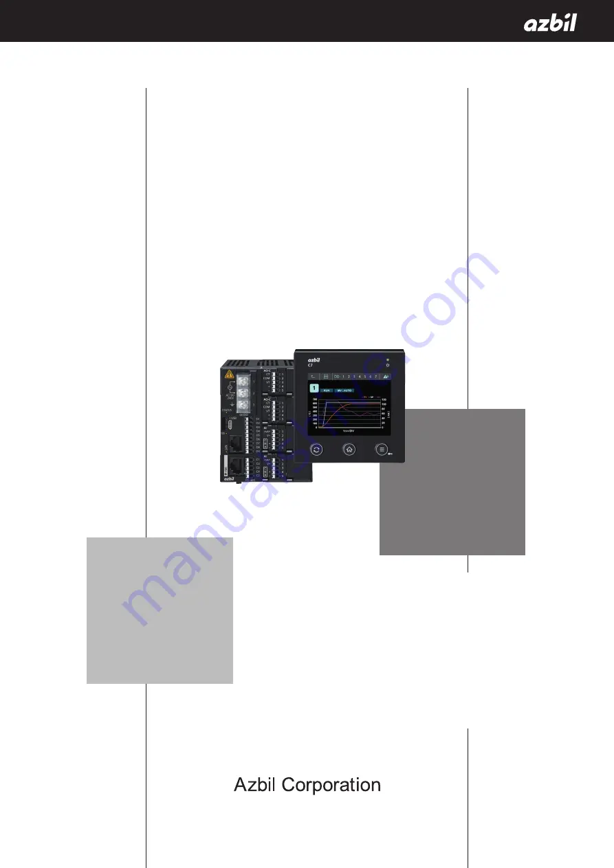 Azbil C7G Скачать руководство пользователя страница 1