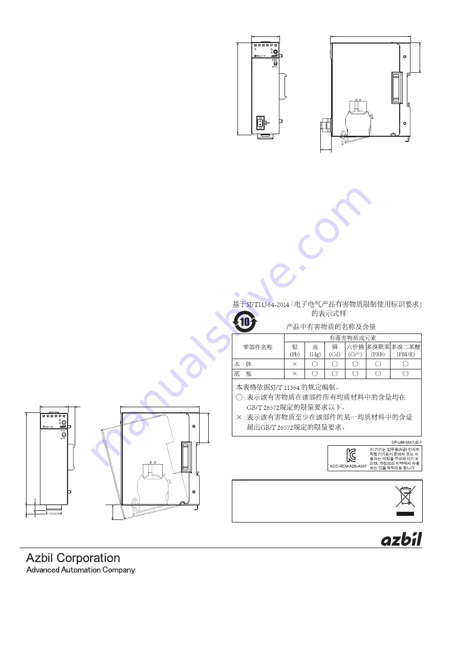 Azbil NX-S11 Скачать руководство пользователя страница 12