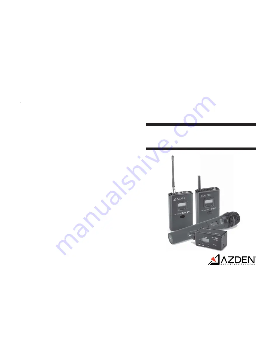 Azden 305HT User Manual Download Page 1