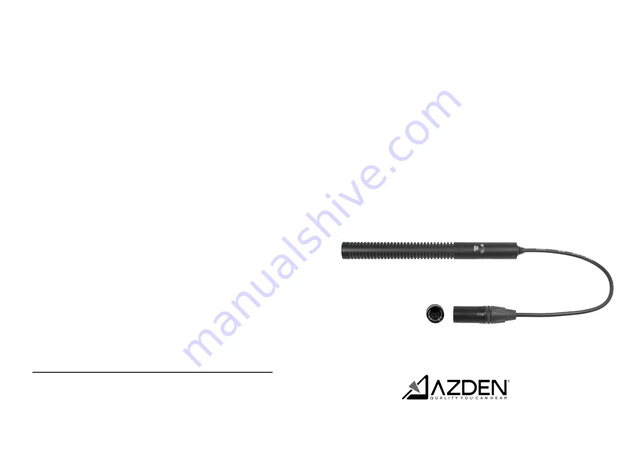 Azden SMX-100 Скачать руководство пользователя страница 1