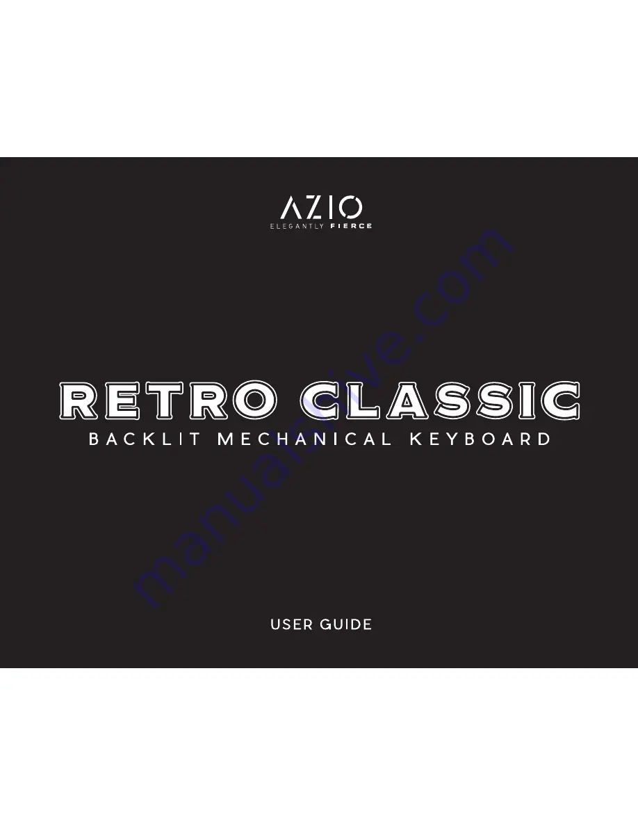 Azio MK-RETRO-L series Скачать руководство пользователя страница 1